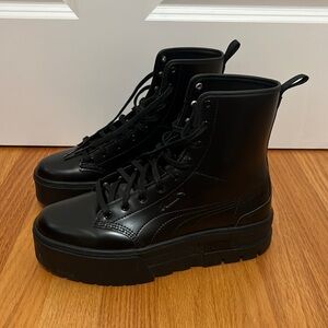 Puma x Dua Lipa Black Mayze Boots
